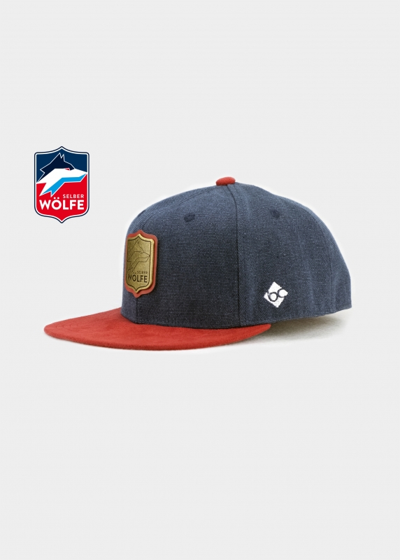 "Selber Wölfe" - dunkelblau (Snapback)